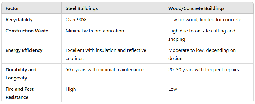Steel vs. Traditional Building Materials