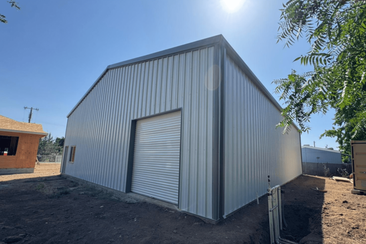 Cold-Formed Steel Garage for Construction Storage